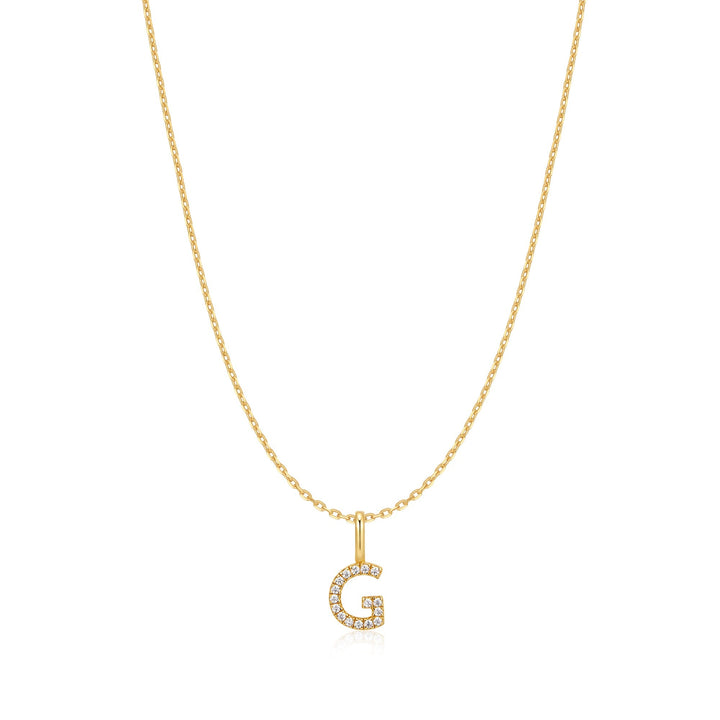 Ania Haie Gold Letter G Initial Necklace | The Jewellery Boutique Australia