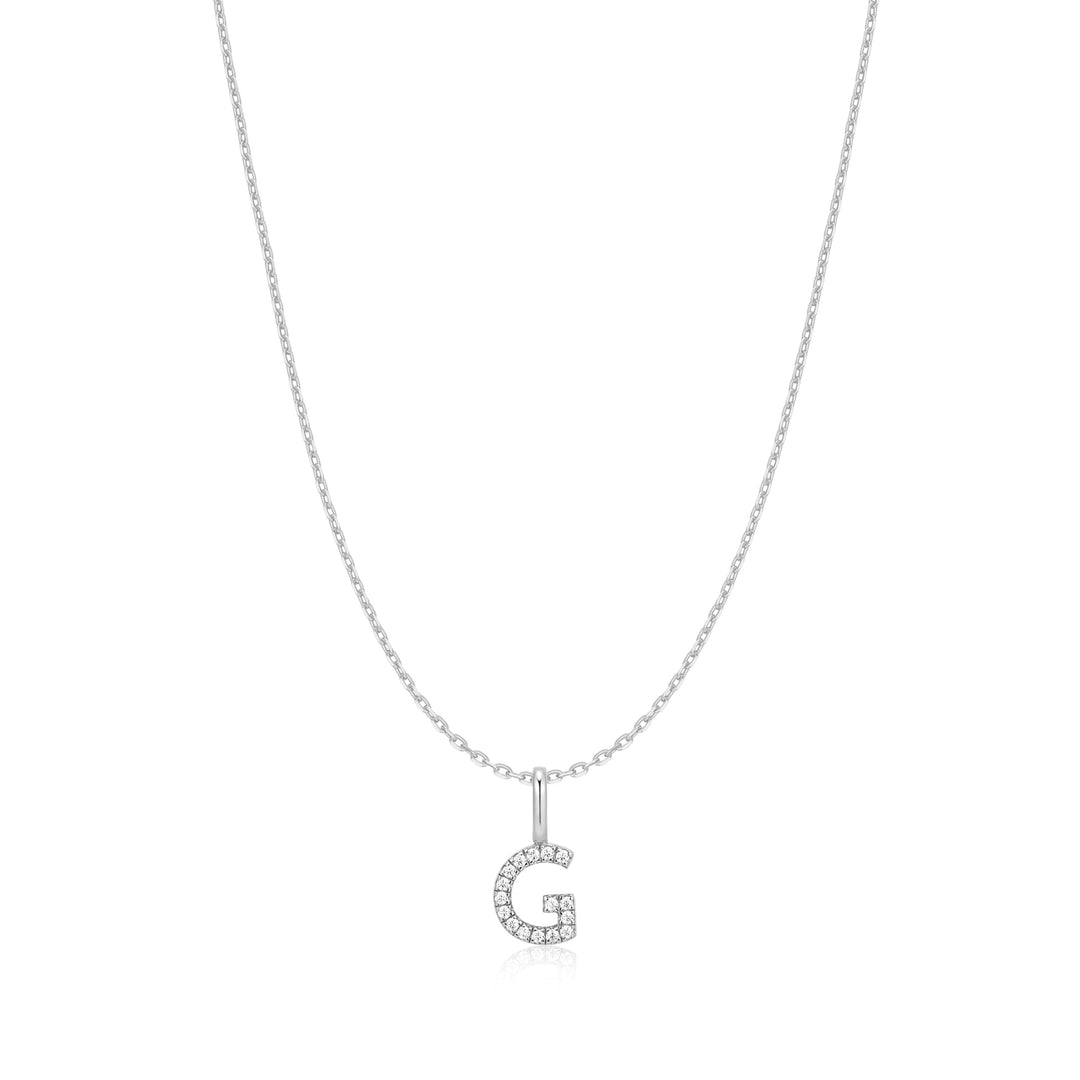 Ania Haie Silver Letter G Initial Necklace | The Jewellery Boutique Australia