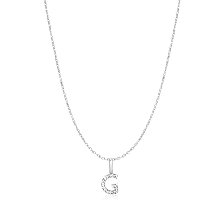 Ania Haie Silver Letter G Initial Necklace | The Jewellery Boutique Australia