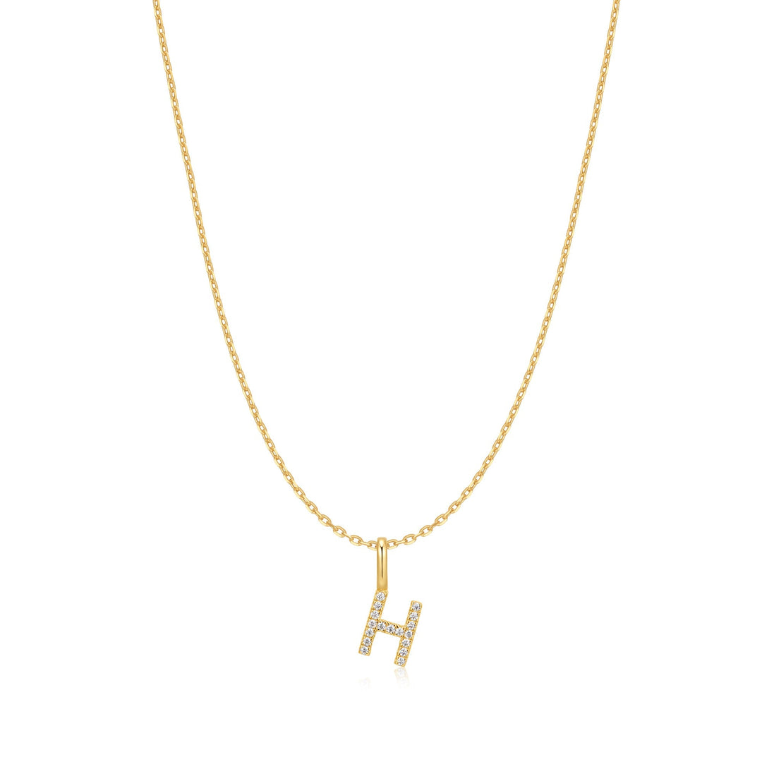 Ania Haie Gold Letter H Initial Necklace | The Jewellery Boutique Australia