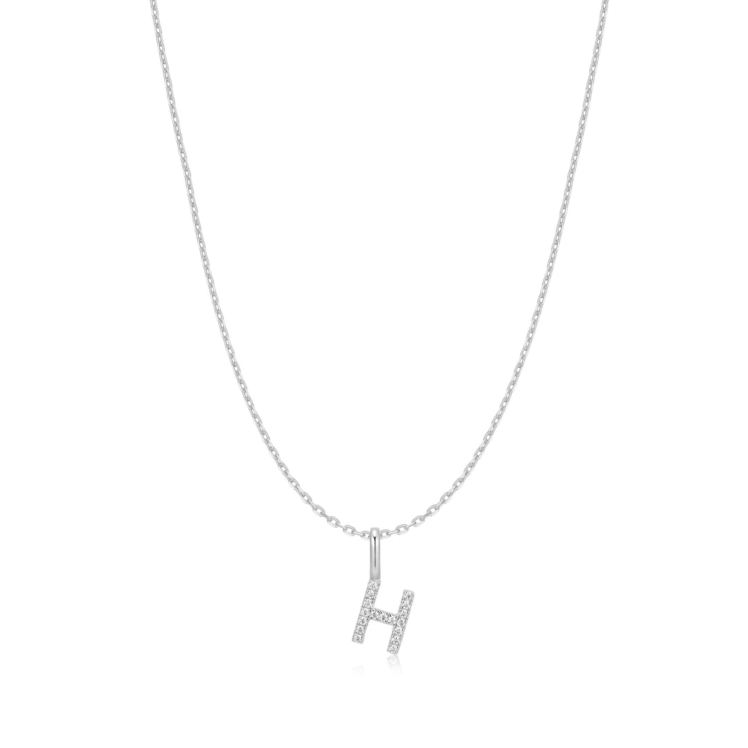 Ania Haie Silver Letter H Initial Necklace | The Jewellery Boutique Australia