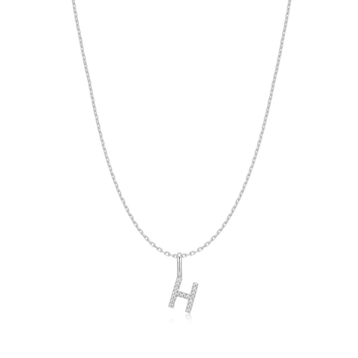 Ania Haie Silver Letter H Initial Necklace | The Jewellery Boutique Australia