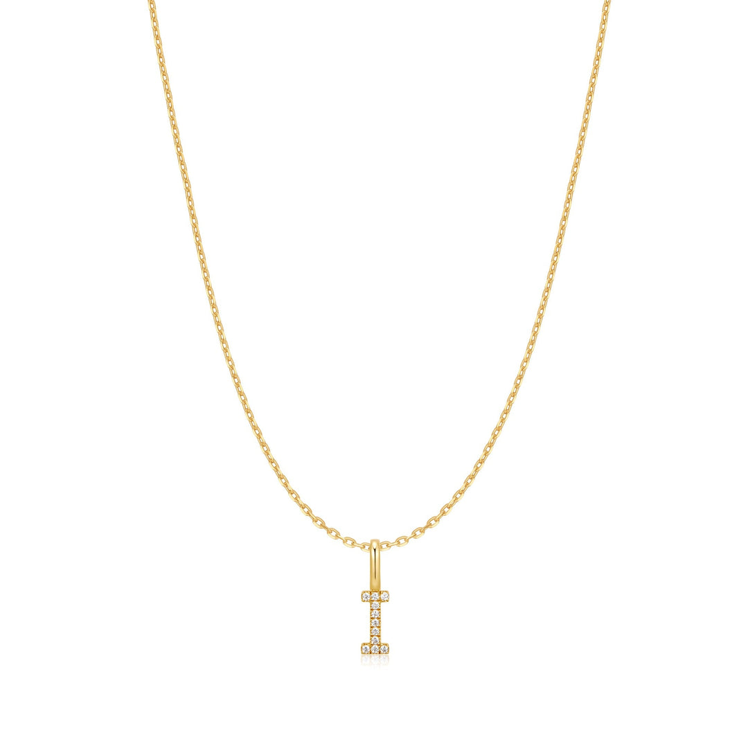 Ania Haie Gold Letter I Initial Necklace | The Jewellery Boutique Australia