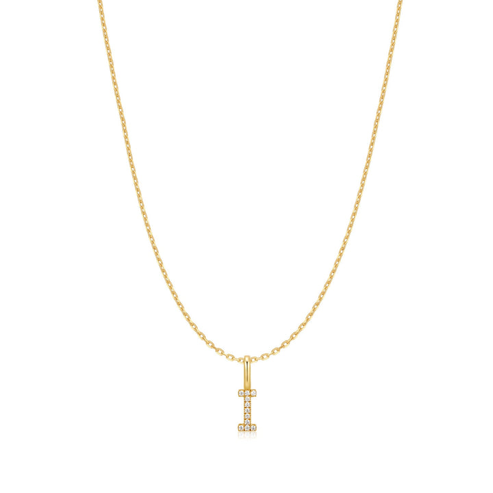 Ania Haie Gold Letter I Initial Necklace | The Jewellery Boutique Australia