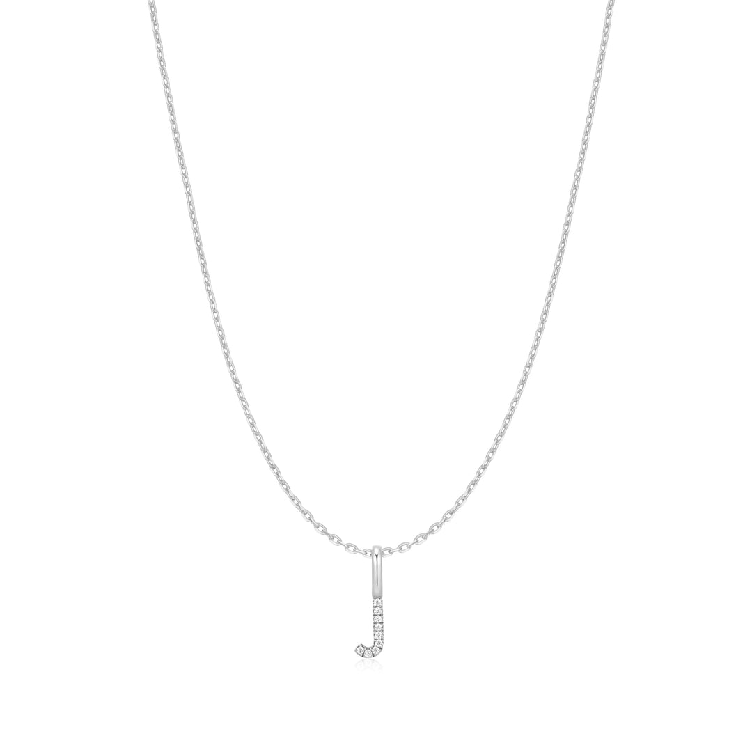 Ania Haie Silver Letter J Initial Necklace | The Jewellery Boutique Australia