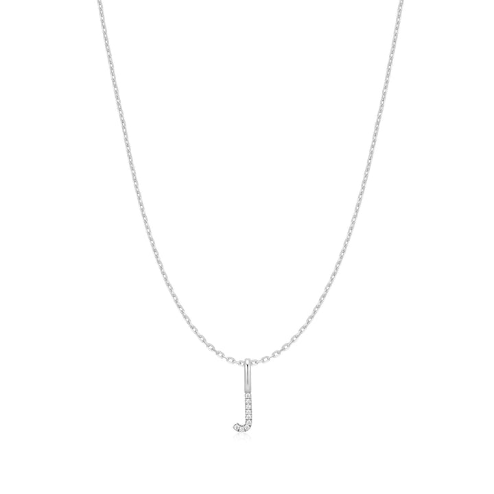Ania Haie Silver Letter J Initial Necklace | The Jewellery Boutique Australia