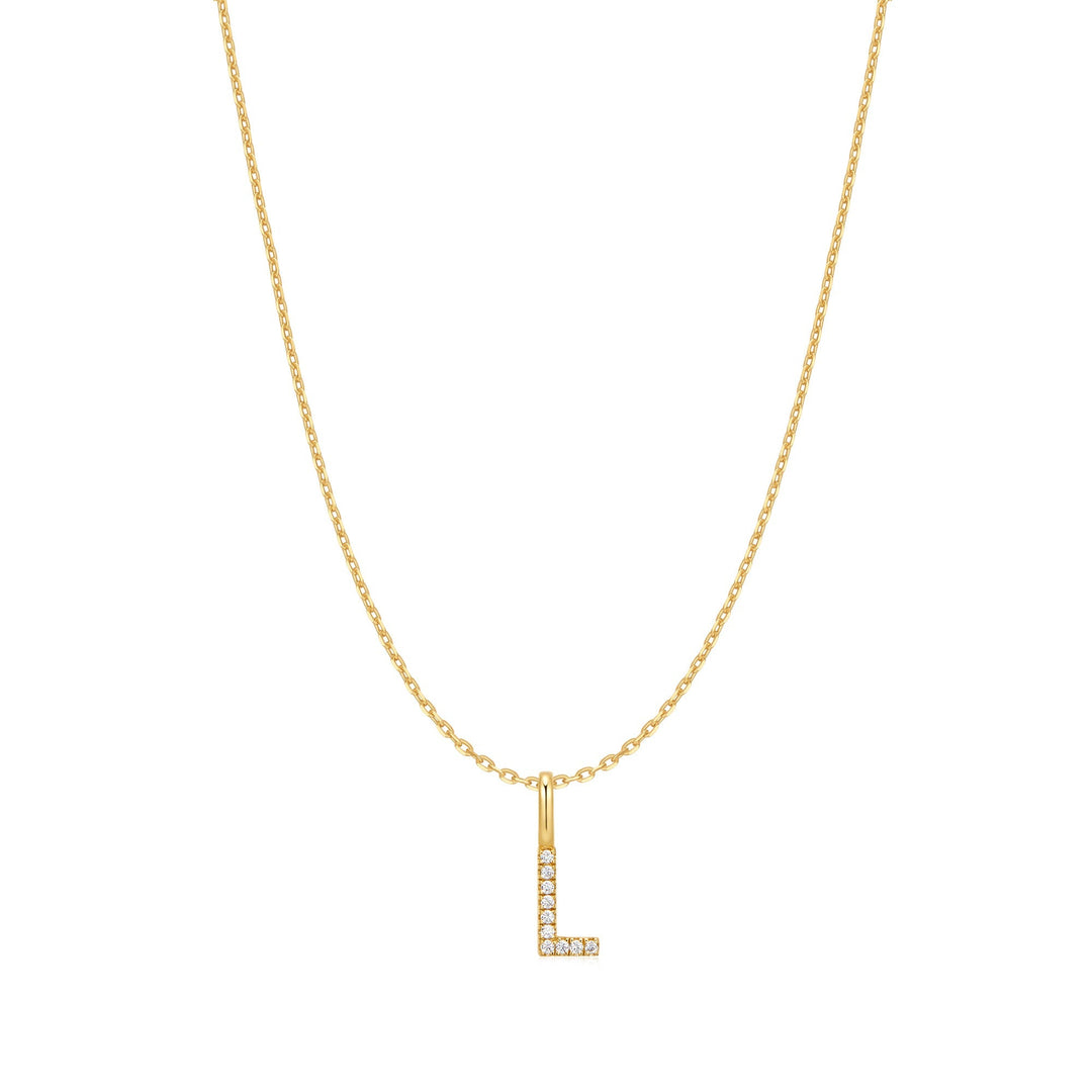 Ania Haie Gold Letter L Initial Necklace | The Jewellery Boutique Australia
