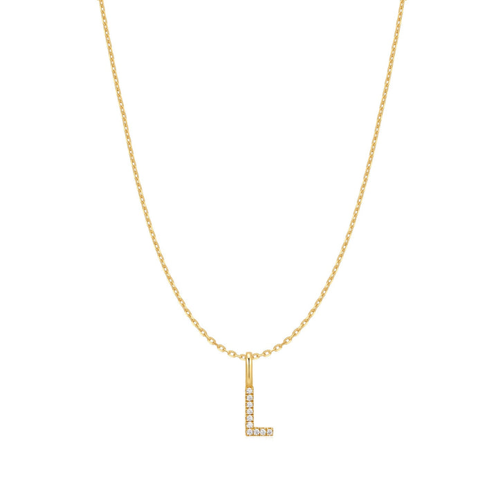 Ania Haie Gold Letter L Initial Necklace | The Jewellery Boutique Australia