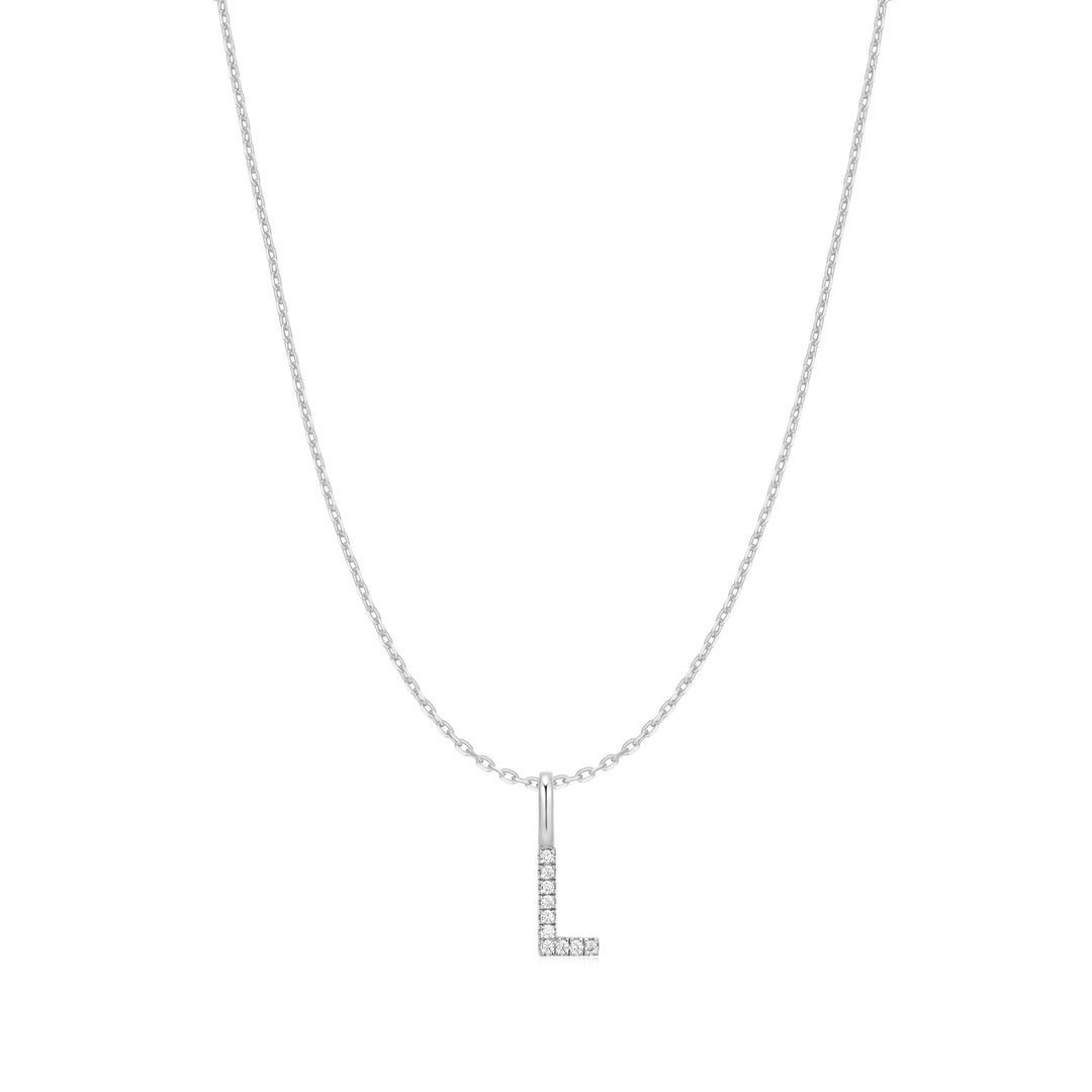Ania Haie Silver Letter L Initial Necklace | The Jewellery Boutique Australia