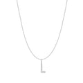 Ania Haie Silver Letter L Initial Necklace | The Jewellery Boutique Australia