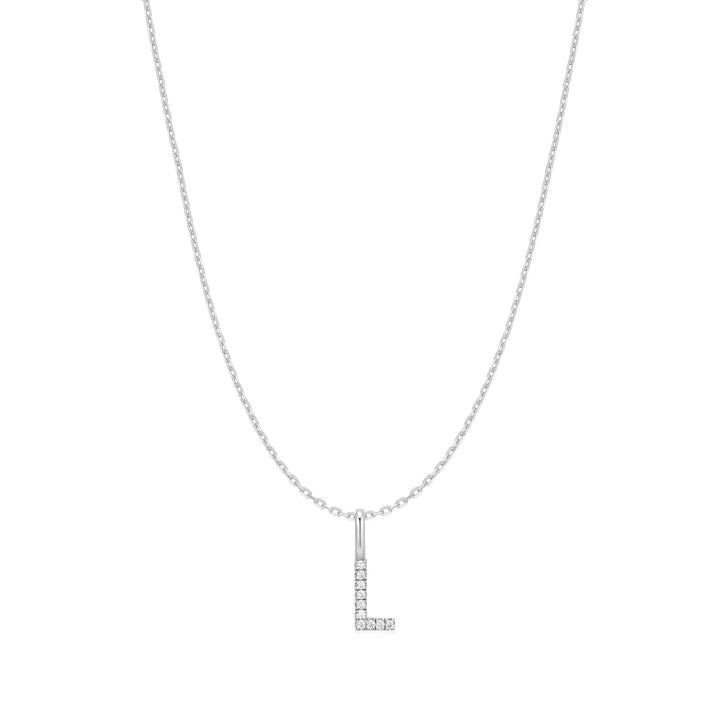 Ania Haie Silver Letter L Initial Necklace | The Jewellery Boutique Australia