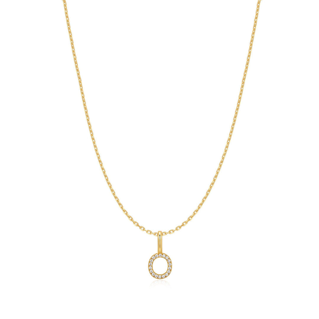 Ania Haie Gold Letter O Initial Necklace | The Jewellery Boutique Australia