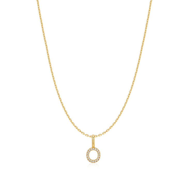 Ania Haie Gold Letter O Initial Necklace | The Jewellery Boutique Australia