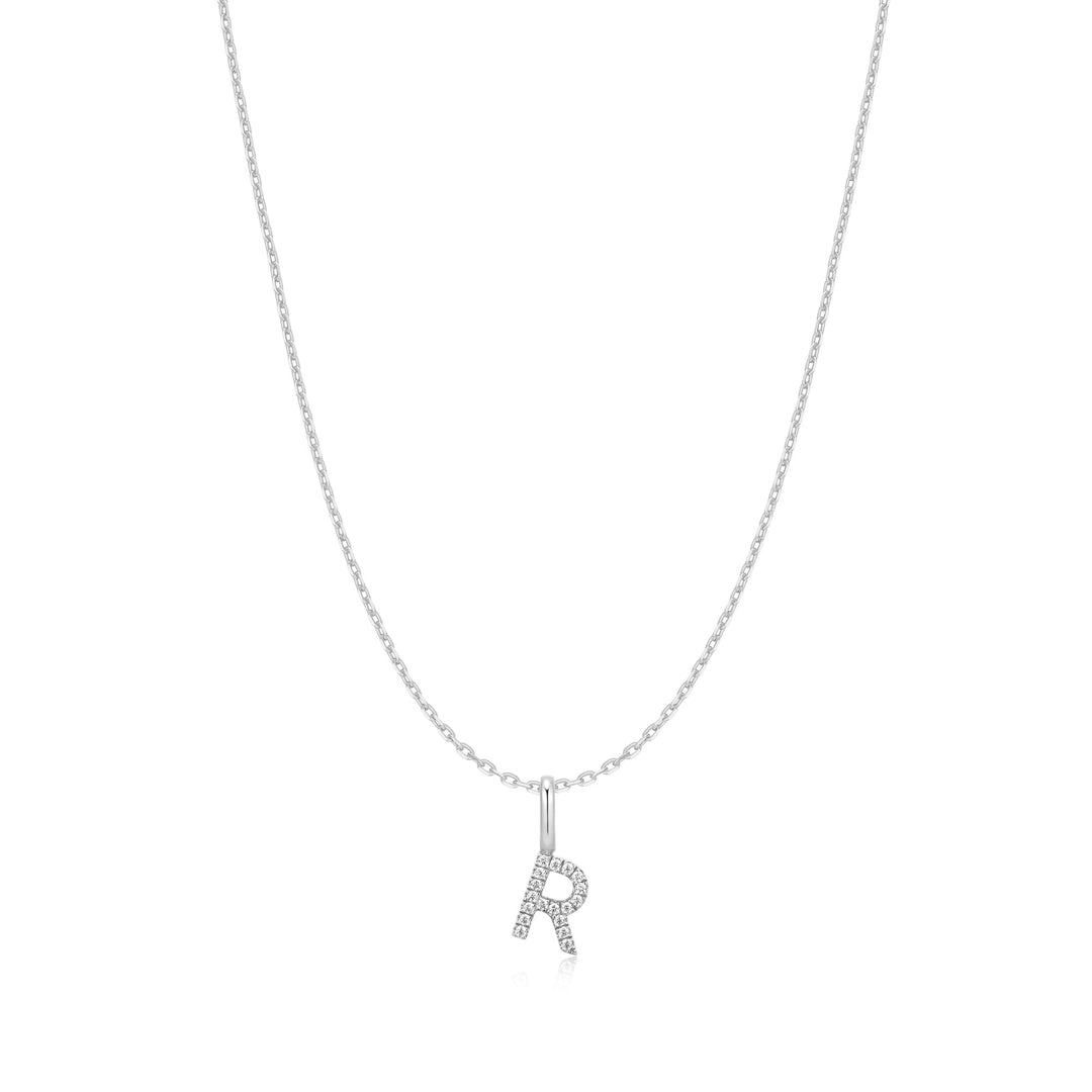 Ania Haie Silver Letter R Initial Necklace | The Jewellery Boutique Australia