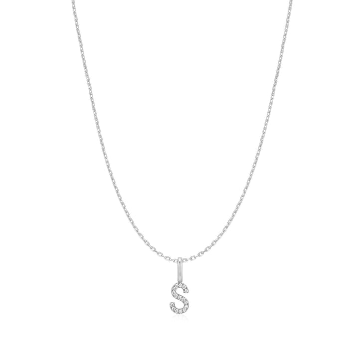 Ania Haie Silver Letter S Initial Necklace | The Jewellery Boutique Australia
