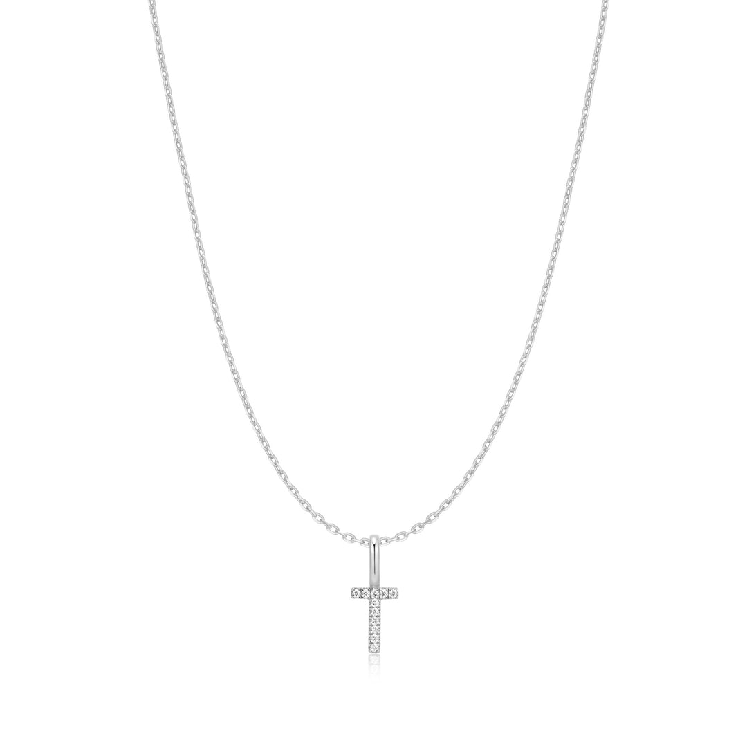 Ania Haie Silver Letter T Initial Necklace | The Jewellery Boutique Australia