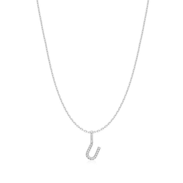 Ania Haie Silver Letter U Initial Necklace | The Jewellery Boutique Australia