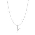 Ania Haie Silver Letter V Initial Necklace | The Jewellery Boutique Australia