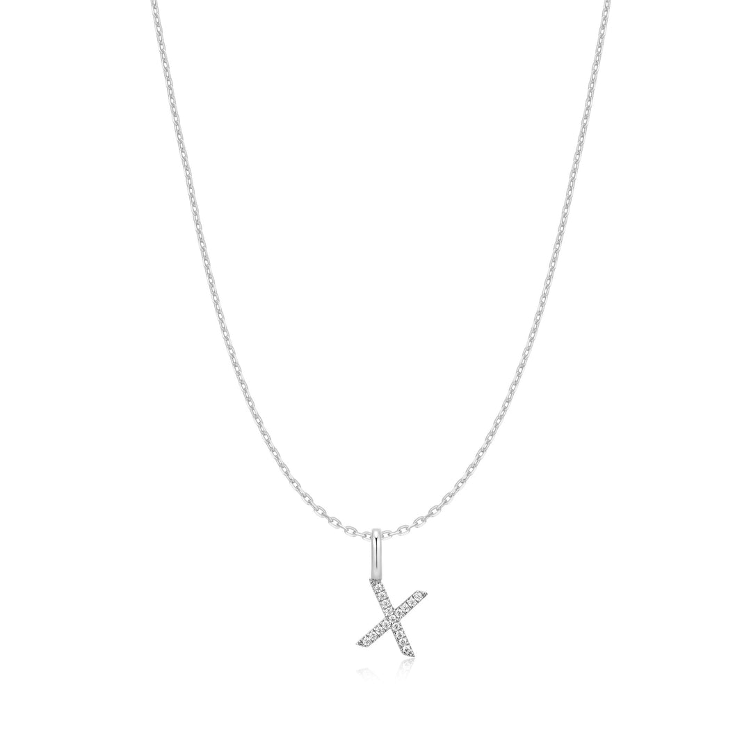 Ania Haie Silver Letter X Initial Necklace | The Jewellery Boutique Australia