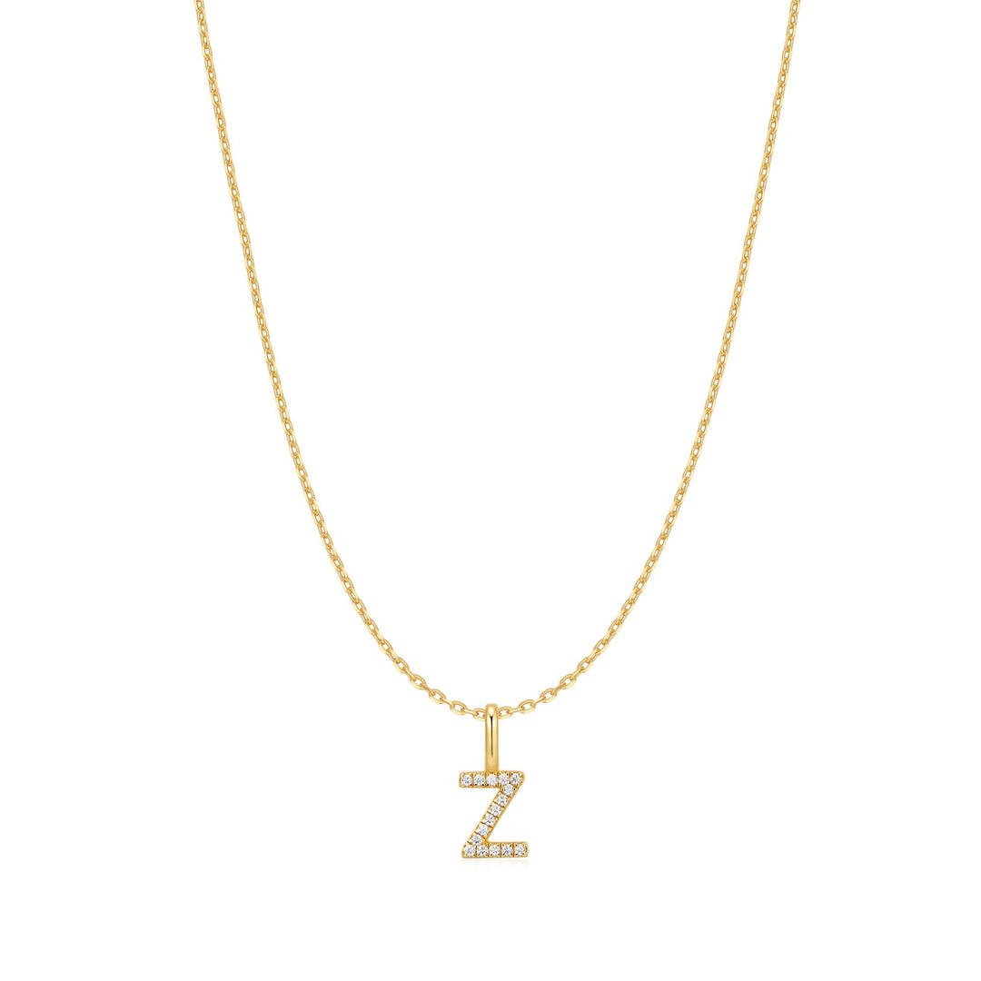 Ania Haie Gold Letter Z Initial Necklace | The Jewellery Boutique Australia