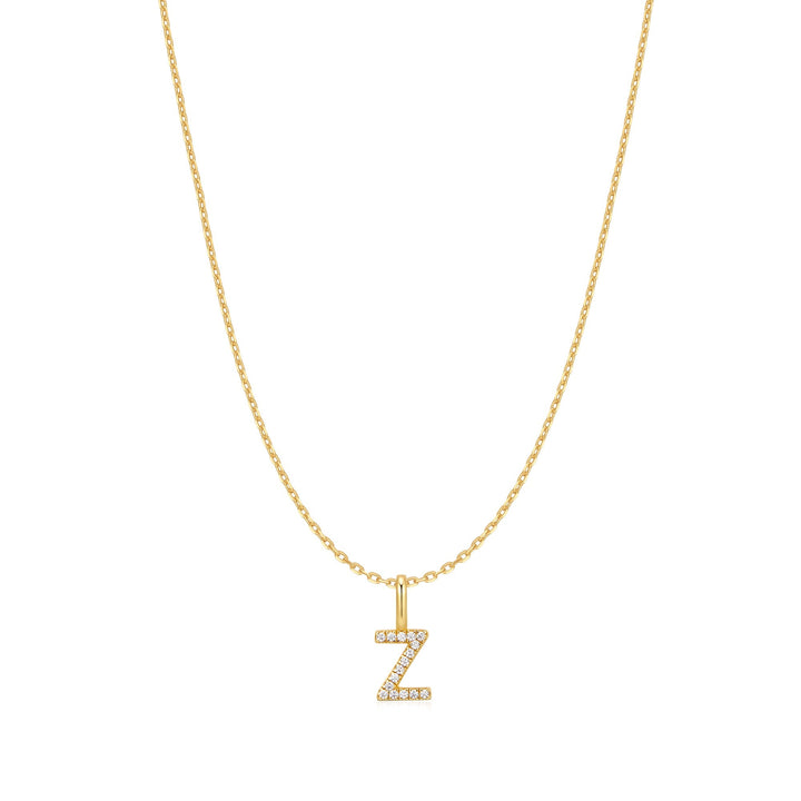 Ania Haie Gold Letter Z Initial Necklace | The Jewellery Boutique Australia