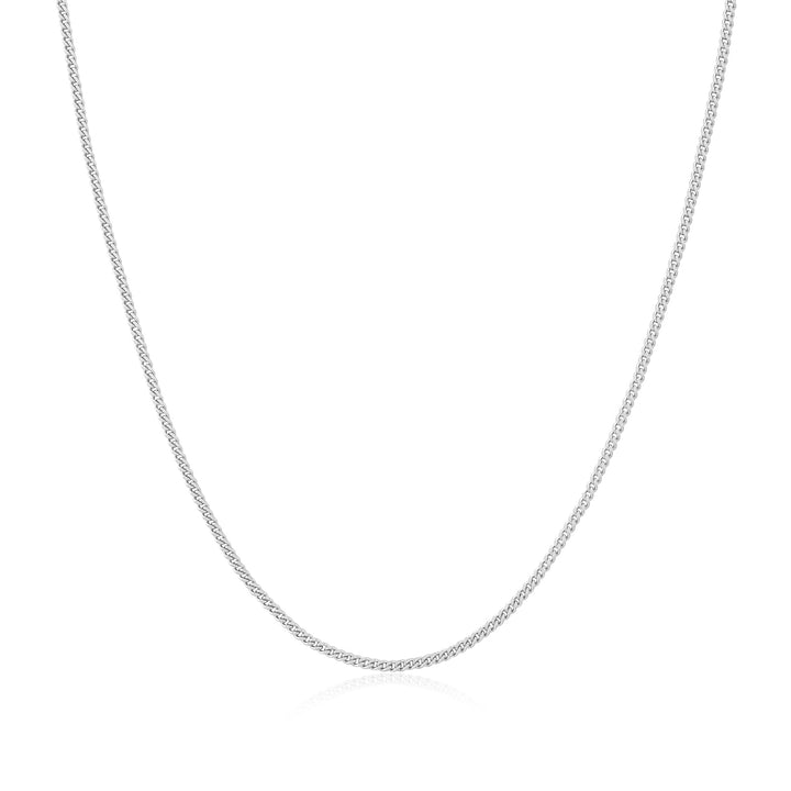 Ania Haie Silver Slim Curb Link Chain Necklace | The Jewellery Boutique Australia