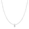 Ania Haie Silver Classic Bezel-Set Solitaire Necklace