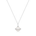 Ania Haie Silver Shell Pearl Halo Evil-Eye Necklace