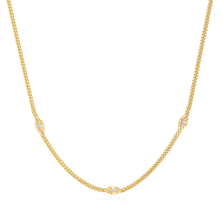 Ania Haie Gold Evil Eye Station Necklace