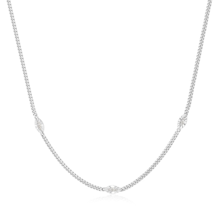 Ania Haie Silver Evil Eye Station Necklace
