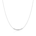 Ania Haie Silver Graduated Bezel-Set Necklace