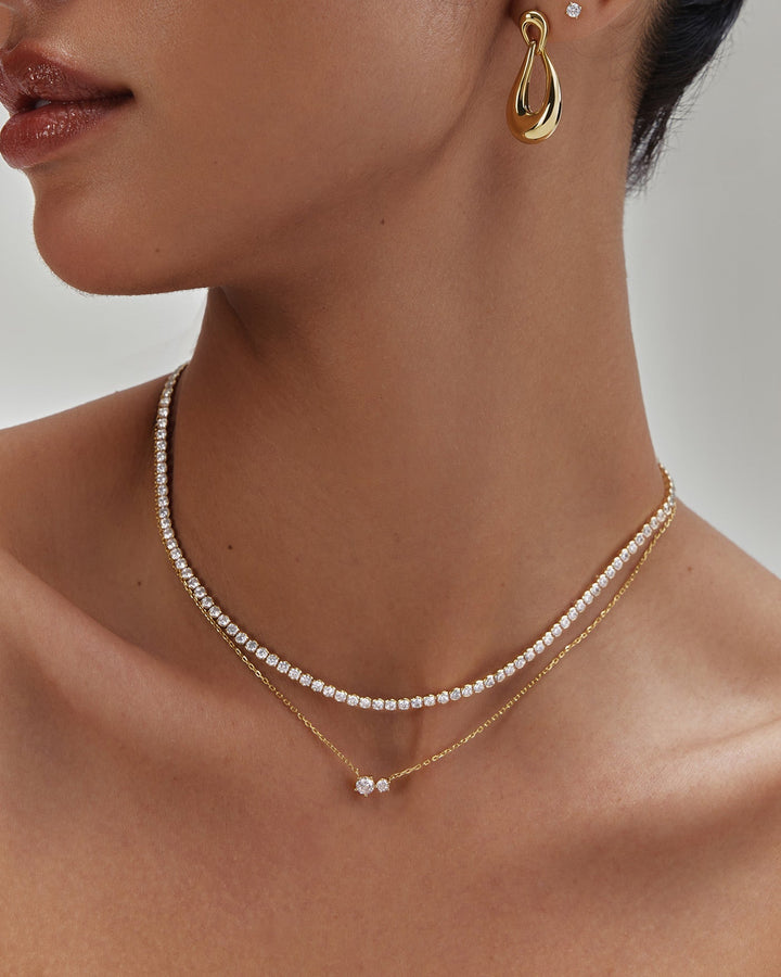 Ania Haie Gold Prong Set Duo Necklace N079-01G