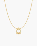 Gold Open Circle Necklace