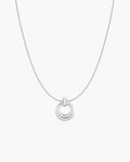 Silver Open Circle Necklace
