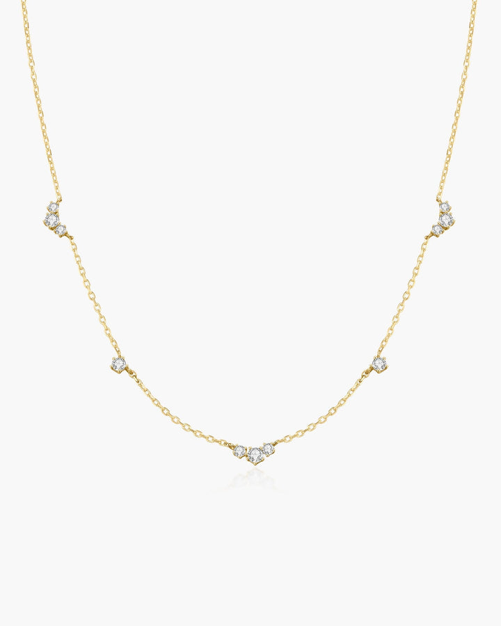 Ania Haie Gold Cluster & Single Station Necklace N079-04G