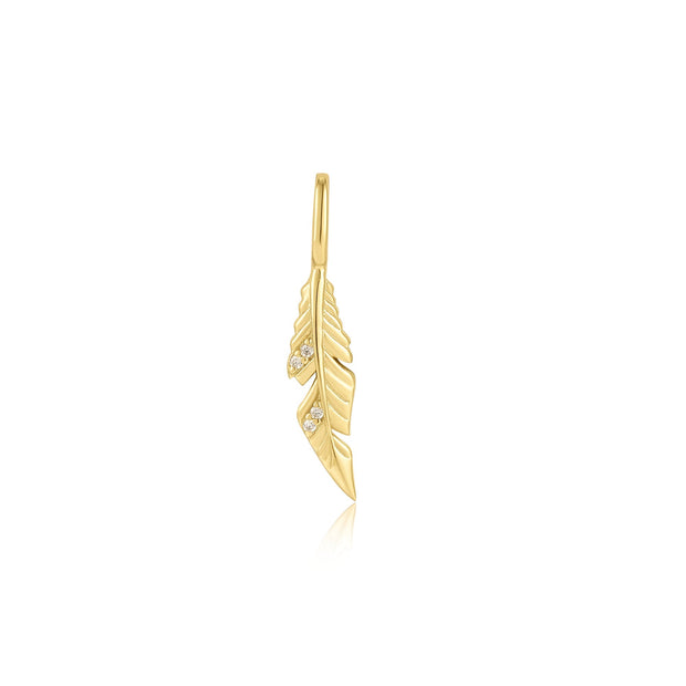 Ania Haie Gold Feather Charm