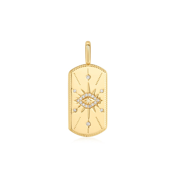 Ania Haie Gold Evil Eye Tag Charm