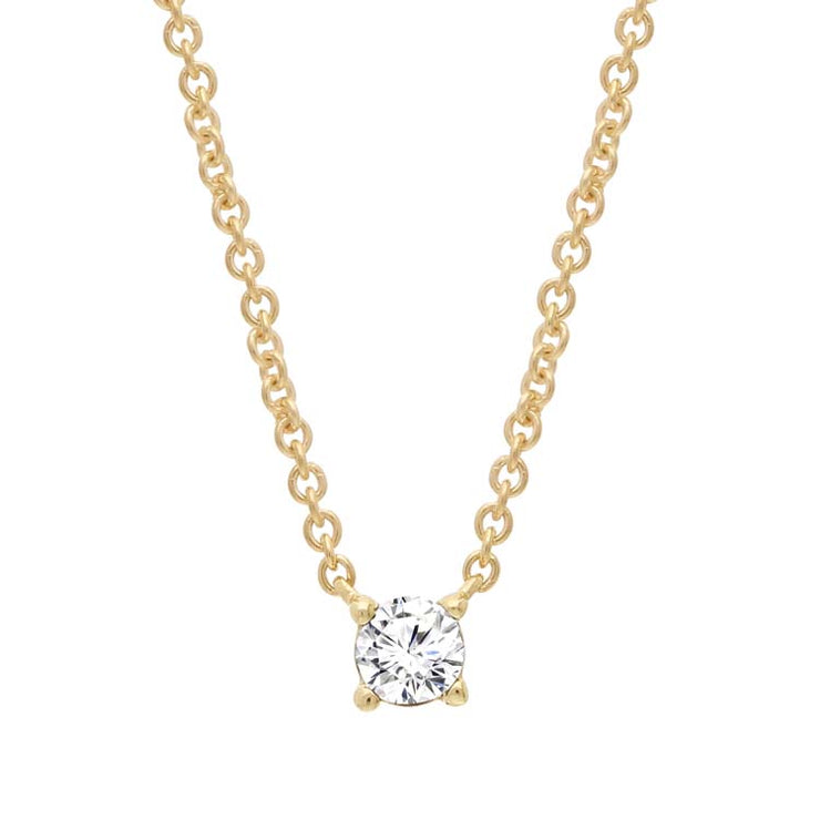 Diamond Necklace 40-45cm in 9K Yellow Gold | The Jewellery Boutique