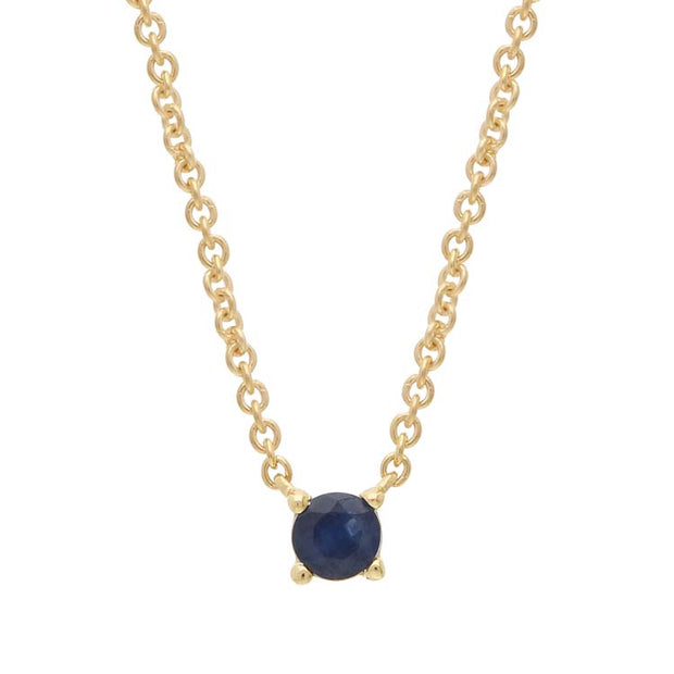 Sapphire Necklace 40-45cm in 9K Yellow Gold | The Jewellery Boutique