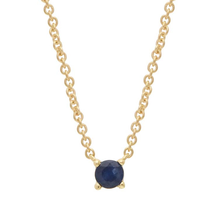 Sapphire Necklace 40-45cm in 9K Yellow Gold | The Jewellery Boutique