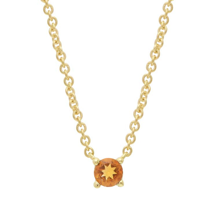 Citrine Necklace 40-45cm in 9K Yellow Gold | The Jewellery Boutique