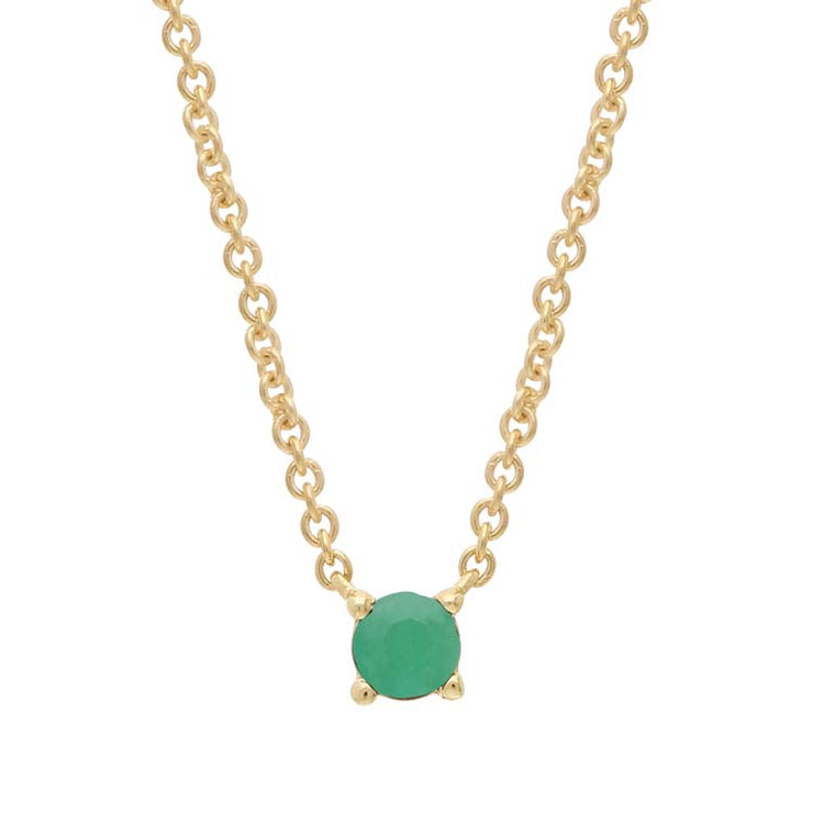 Emerald Necklace 40-45cm in 9K Yellow Gold | The Jewellery Boutique