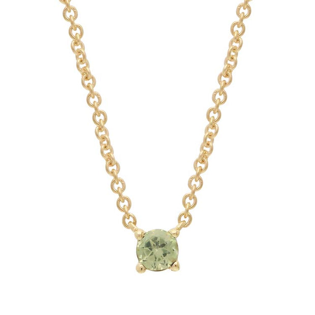 Peridot Necklace 40-45cm in 9K Yellow Gold | The Jewellery Boutique