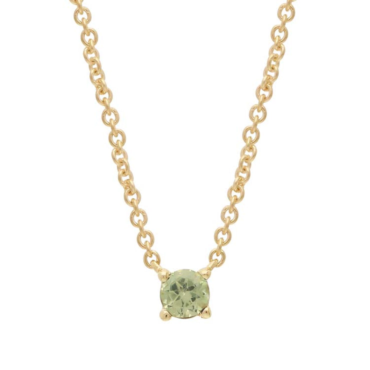 Peridot Necklace 40-45cm in 9K Yellow Gold | The Jewellery Boutique