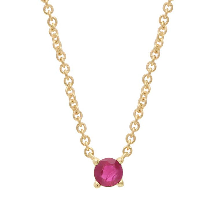 Ruby Necklace 40-45cm in 9K Yellow Gold | The Jewellery Boutique