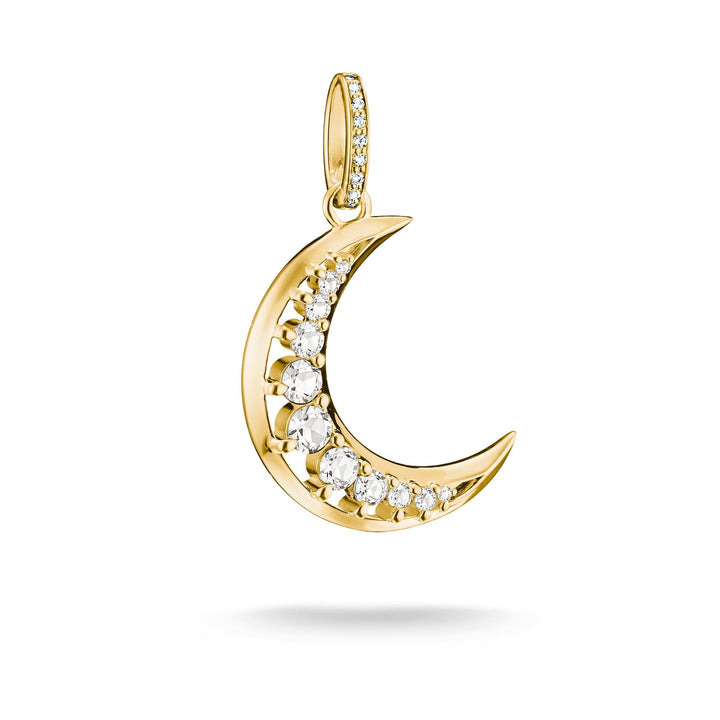 Pendant moon with zirconia | Jewellery Boutique Australia