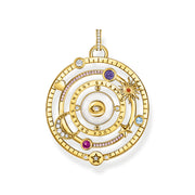 THOMAS SABO Cosmic Gold Pendant with Colourful Stones