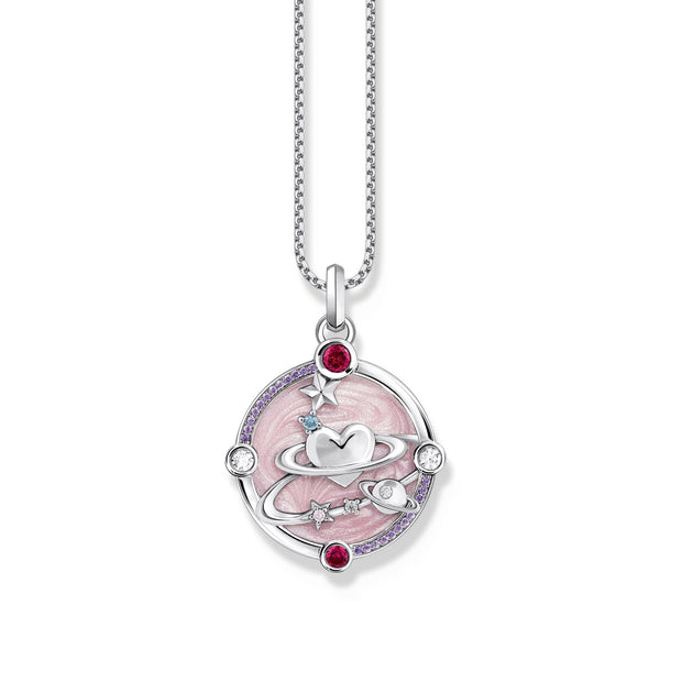 THOMAS SABO Small Pendant with Heart Planet