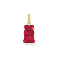 THOMAS SABO x HARIBO: Large Gold-plated Strawberry Red Goldbear Pendant