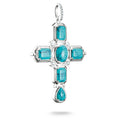 Cross Pendant with Turquoise Zirconia Stones | THOMAS SABO Australia